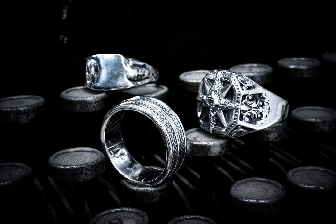 Corda - Girati Silver Rings for Men