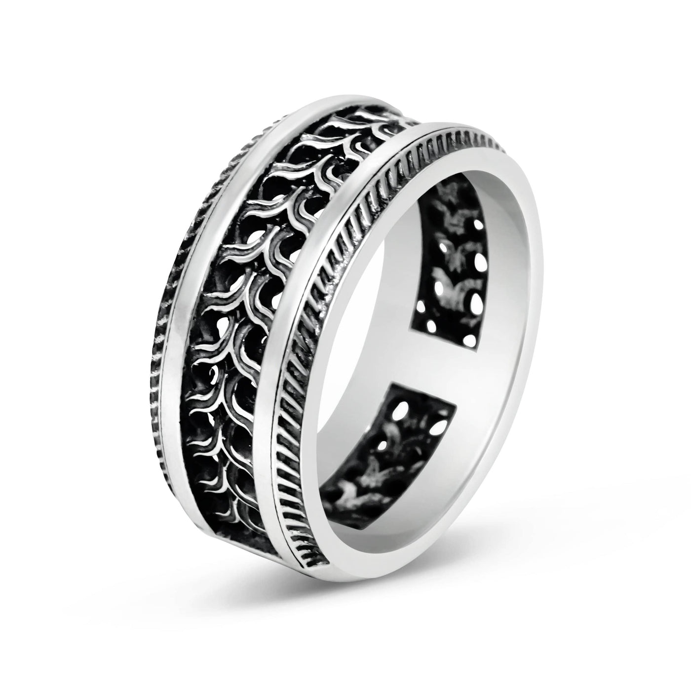 Striscia - Girati Silver Rings for Men