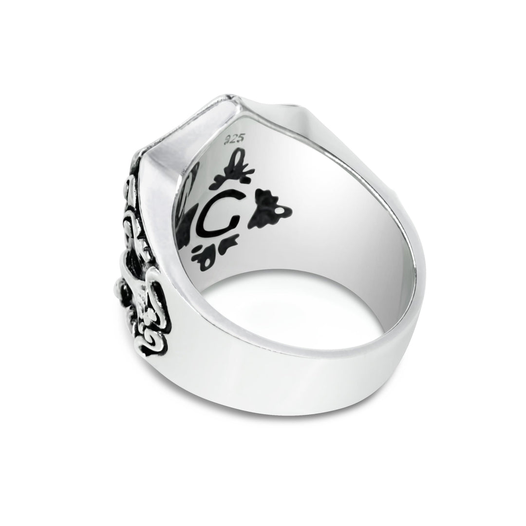 Templar Shield - Girati Silver Rings for Men