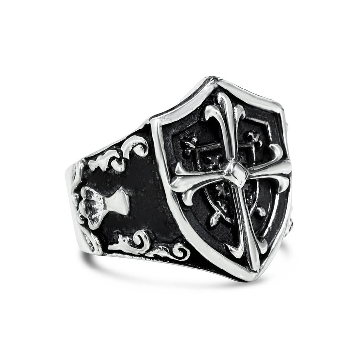 Templar Shield - Girati Silver Rings for Men
