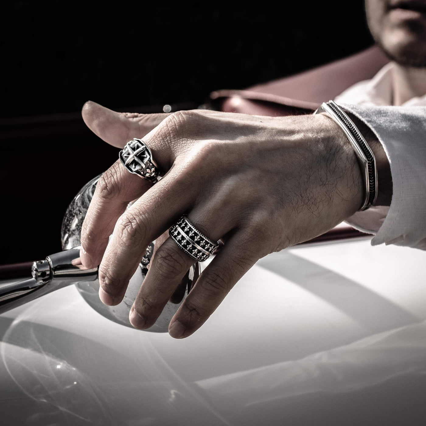 Purezza - Girati Silver Rings for Men