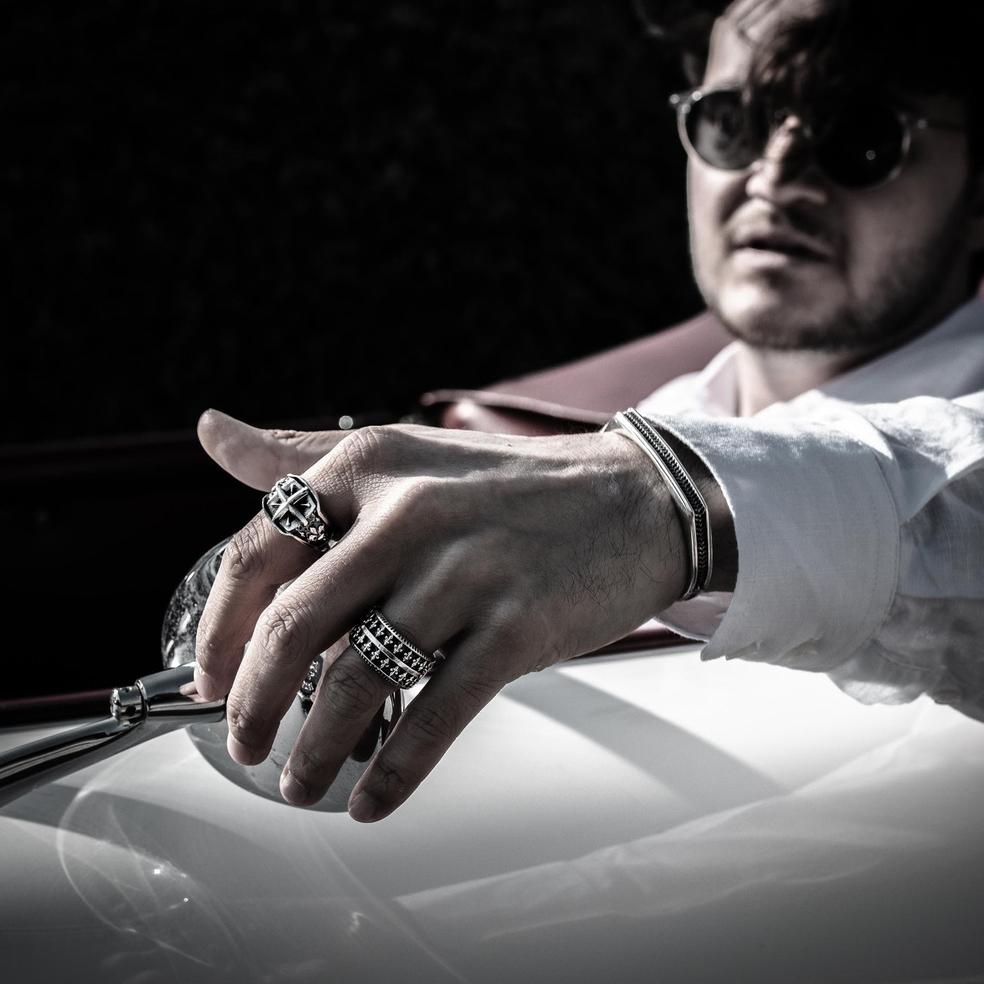 Purezza - Girati Silver Rings for Men