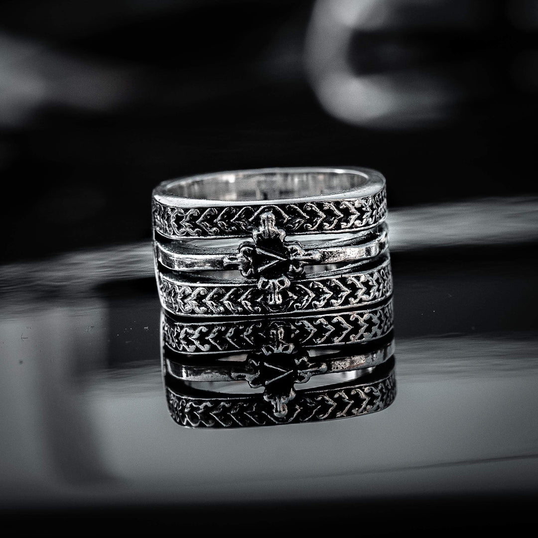 Quadrato - Girati Silver Rings for Men