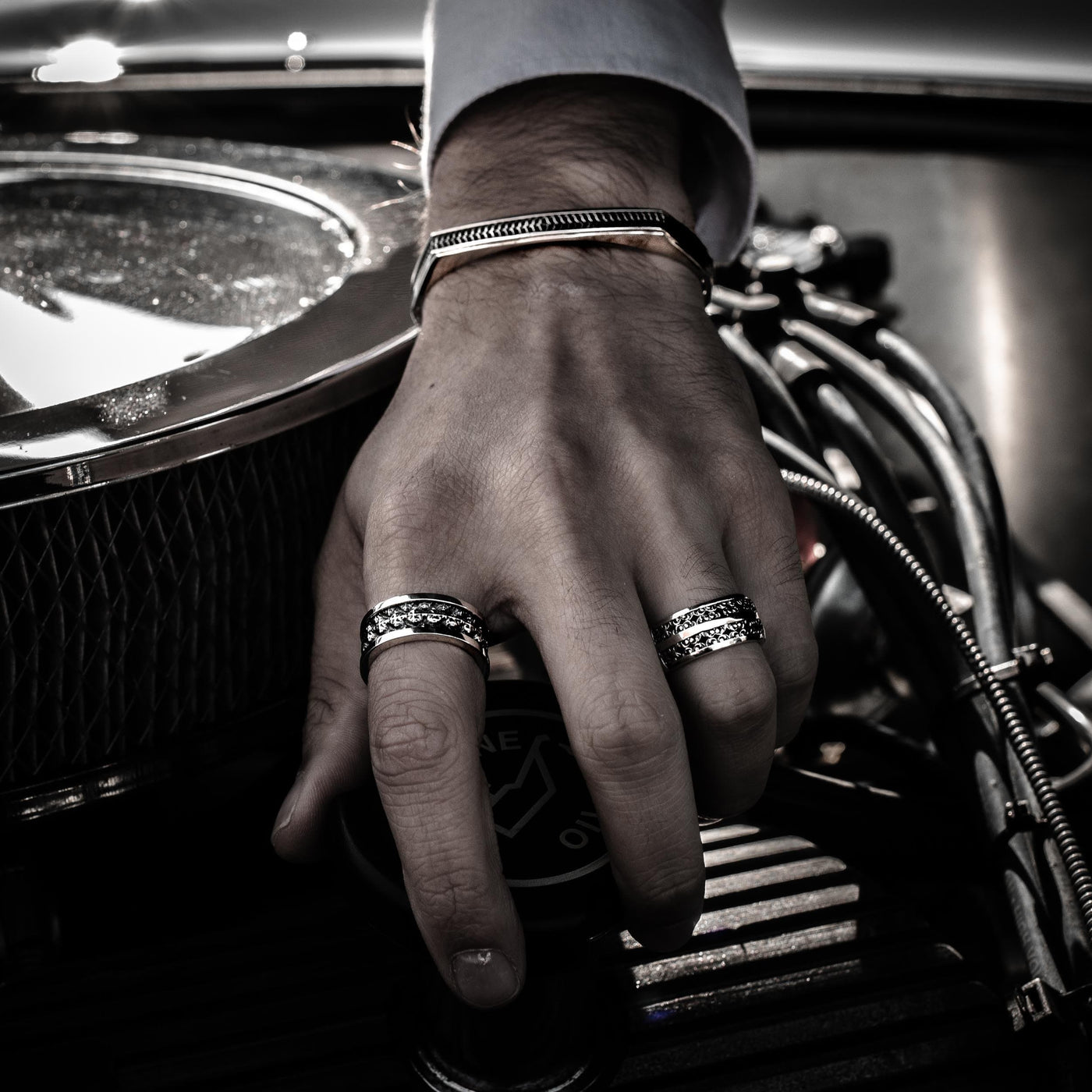 Roseto - Girati Silver Rings for Men